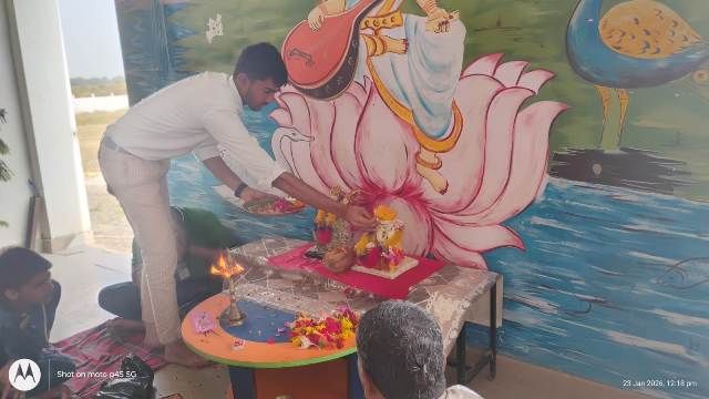 Sarswati pooja The Shape Internation School